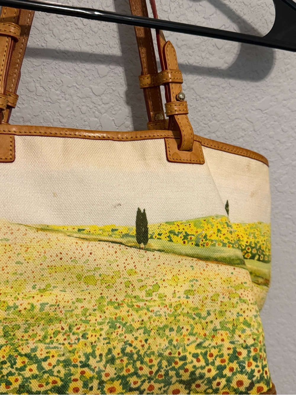 Dooney & Bourke Tuscan Landscape Canvas Tote - Picture 4 of 11